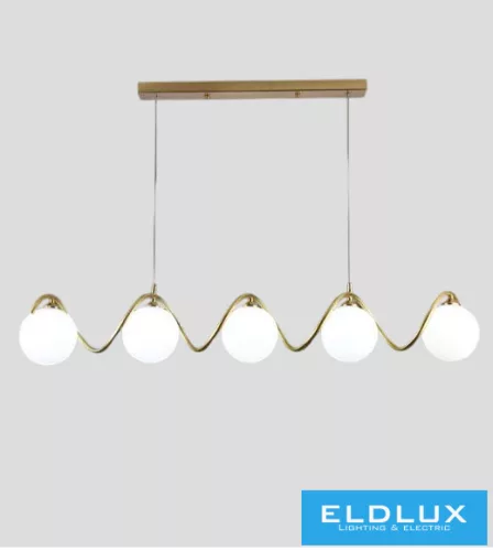 UNIVERSO Függeszték 5xG9 max.10w 920x150x1000mm IP20 Óarany