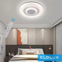   UNIVERSO Mennyezeti lámpa hangszóróval BT 72w CCT+ 9w RGB 4600lm ∅485×60mm átlátszó