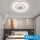 UNIVERSO Mennyezeti lámpa hangszóróval BT 72w CCT+ 9w RGB 4600lm ∅485×60mm átlátszó