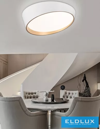 UNIVERSO mennyezeti lámpa 46w 3680lm 4000k ∅500x135mm fehér/arany