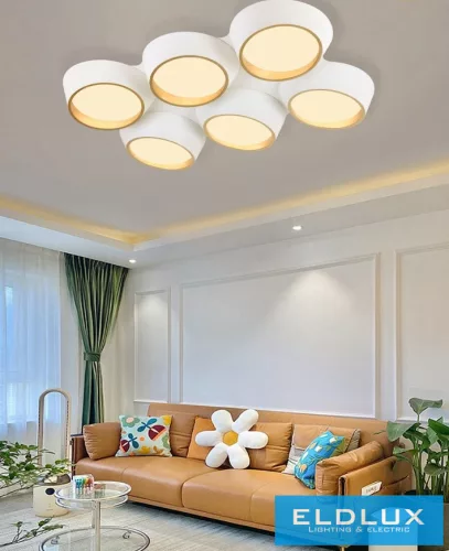 UNIVERSO Mennyezeti lámpa 120w 9600lm 3000k 860x570x130mm fehér/arany