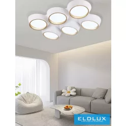   UNIVERSO Mennyezeti lámpa 120w 9600lm 6500k 860x570x130mm fehér/arany