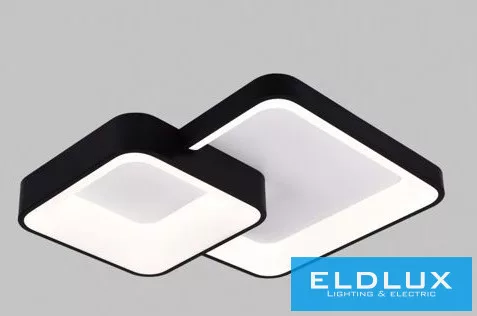 UNIVERSO mennyezeti lámpa 58w 4640lm CCT fekete 725x590x100mm