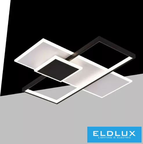 UNIVERSO mennyezeti lámpa 46W 3680lm CCT kap. 570x530mm IP20 fehér/fekete