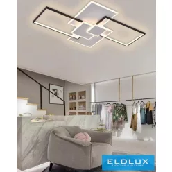   UNIVERSO Mennyezeti lámpa 83w 6640lm CCT 1100x700mm fehér/fekete