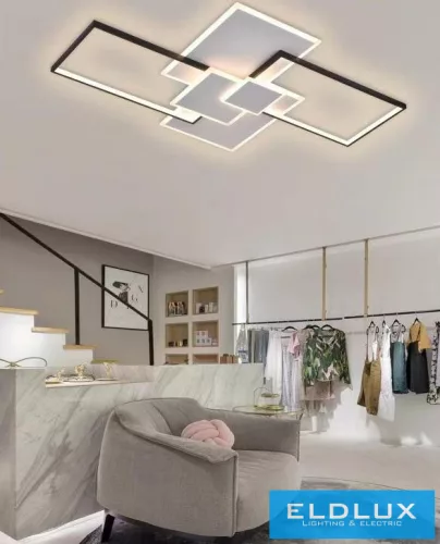 UNIVERSO Mennyezeti lámpa 83w 6640lm CCT 1100x700mm fehér/fekete