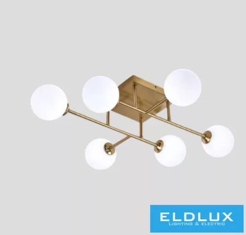 UNIVERSO Mennyezeti lámpa 6xG9 max.10w 700x700x170mm IP20 Óarany 5év