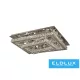 ELDLUX Kristály üveg mennyezeti lámpa 84w 6720lm CCT.T IP20 900x650x275mm Króm