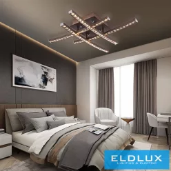   ELDLUX MEMPHIS kristályüveg mennyezeti lámpa króm 24W 4000K