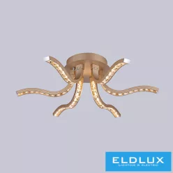   ELDLUX MEMPHIS kristályüveg mennyezeti lámpa króm 24W 4000K