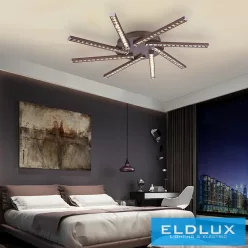   ELDLUX MEMPHIS kristályüveg mennyezeti lámpa króm 32W 4000K