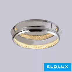   ELDLUX VANDA kristályüveg mennyezeti lámpa króm 24W 4000K
