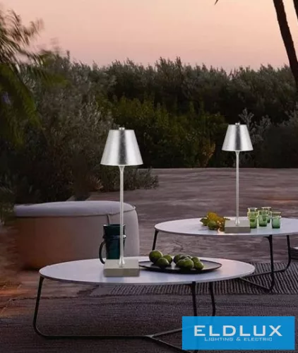 UNIVERSO Tölthető asztali lámpa 5V-2000mAh 1w 100lm CCT 108x375mm Króm