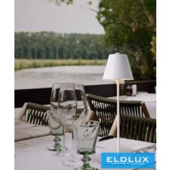   UNIVERSO Asztali lámpa akkumulátorral DC:5V 1w 100lm CCT D108x375mm fehér