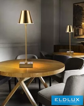 UNIVERSO Tölthető asztali lámpa 5V-2000mAh 1w 100lm CCT 108x375mm Arany