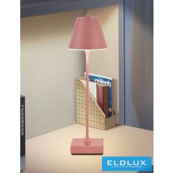   UNIVERSO Tölthető asztali lámpa 5V-2000mAh 1w 100lm CCT 108x375mm Rózsaszín