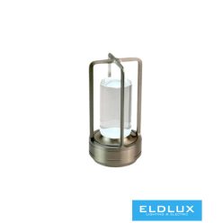   UNIVERSO Tölthető asztali lámpa DC:5V 2000mAh 3w 130lm CCT D90x180mm IP20 Ezüst