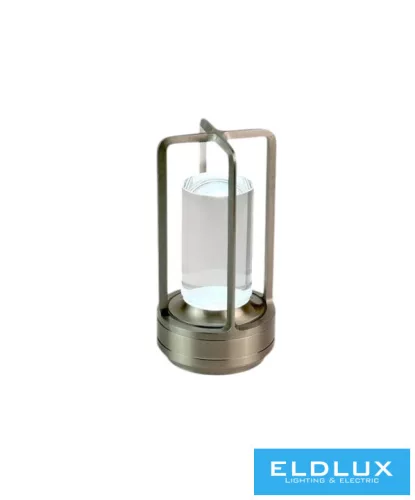 UNIVERSO Tölthető asztali lámpa DC:5V 2000mAh 3w 130lm CCT D90x180mm IP20 Ezüst