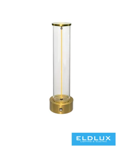 UNIVERSO Tölthető asztali lámpa DC:5V 2000mAh 3w 140lm CCT D70x245mm IP20 Óarany