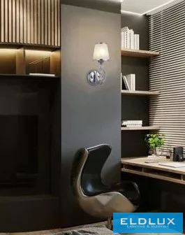 UNIVERSO Fali lámpa 1-karos 1xE27 Max.60W D120x350mm IP20 Króm