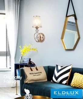 UNIVERSO Fali lámpa 1-karos 1xE27 Max.60W D120x350mm IP20 Arany