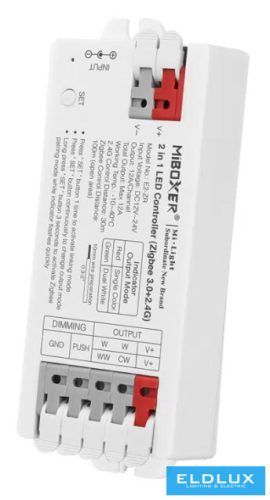 MIBOXER 2in1 RF 2.4G SIMA/CCT LED Szalaghoz Vezérlő DC:12-24V Max:12A zigbee tuya