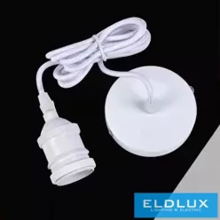   UNIVERSO Függeszték fém foglalattal 1xE27 max. 240V 60w 2 méter fehér