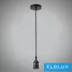 UNIVERSO Függeszték fém foglalattal 1xE27 max. 240V 60w 2 méter fekete