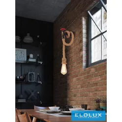   UNIVERSO Kender kötél fali lámpa 1xE27 IP20 160x320mm fekete