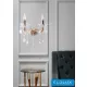 UNIVERSO Fali lámpa 2 karos 2xE14 Max.40W D29x36cm arany