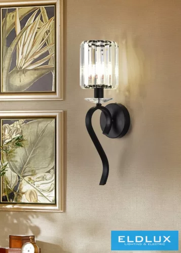 UNIVERSO Fali lámpa 1 karos 1xE14 IP20 fekete