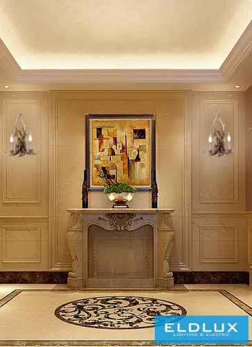 UNIVERSO Fali lámpa 2 karos 2xE14 Max.40W D34x48.5cm barna