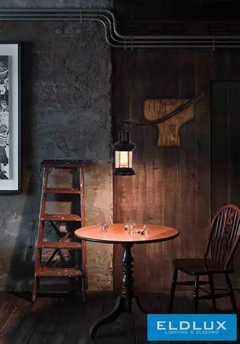 UNIVERSO Fali lámpa 1xE27 IP20 430x140x420mm fekete