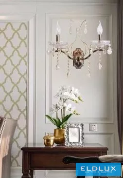 UNIVERSO Fali lámpa 2-karos 2xE14 Max.40W D230x410mm IP20 Arany