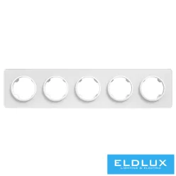 ELDELIZ Ötös üveg keret Fehér