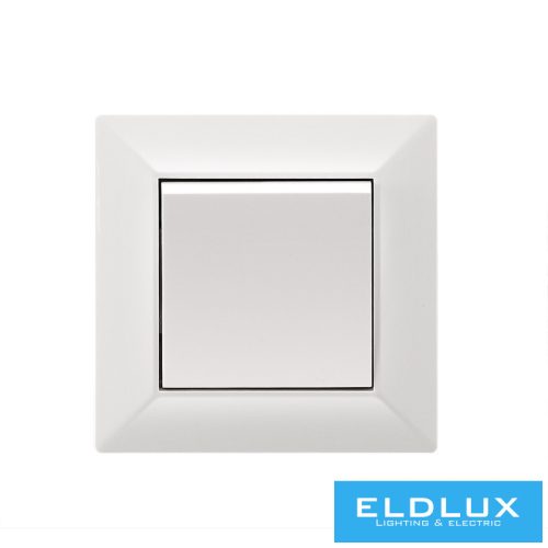 ELDLUX ELDGROUND kereszt váltókapcsoló (107) fehér