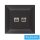 ELDLUX ELDGROUND RJ11 TEL + RJ45 Cat.5e UTP aljzat fekete