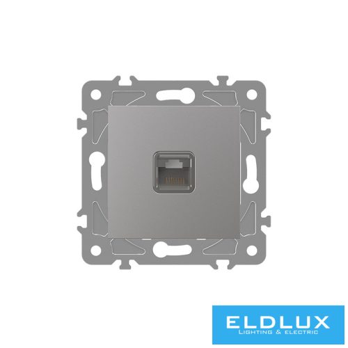 ELDLUX ELDGROUND RJ45 Cat.5e UTP aljzat ezüst