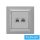 ELDLUX ELDGROUND RJ11 TEL + RJ45 Cat.5e UTP aljzat ezüst
