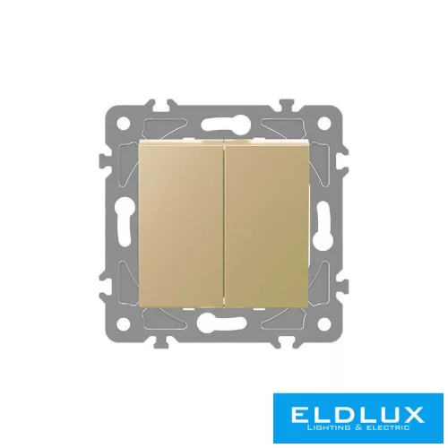 ELDGROUND Kettős váltókapcsoló (106+6) Arany