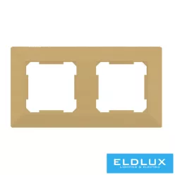 ELDGROUND Kettes műanyag keret Arany