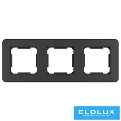 ELDANA Hármas műanyag keret Fekete