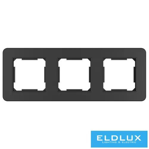 ELDANA Hármas műanyag keret Fekete