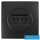 ELDLUX ELDELIN 2×RJ45 Cat.5e UTP aljzat fekete
