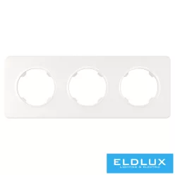 ELDELIN Hármas műanyag keret Fehér
