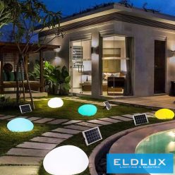   UNIVERSO Solar kerti lámpa 5w-6V 3.7V-2.6AH 146lm RGB+4000k IP65 fehér