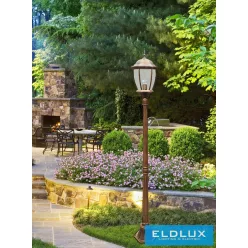   UNIVERSO Kültéri kerti lámpa 1xE27 Max.60W IP55 bronz D240x1780mm