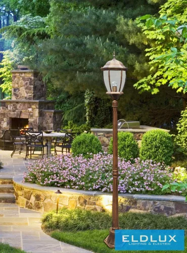 UNIVERSO Kültéri kerti lámpa 1xE27 Max.60W IP55 bronz D240x1780mm