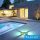 UNIVERSO Taposólámpa LED 8w zöld IP67 szürke Ø105x130mm