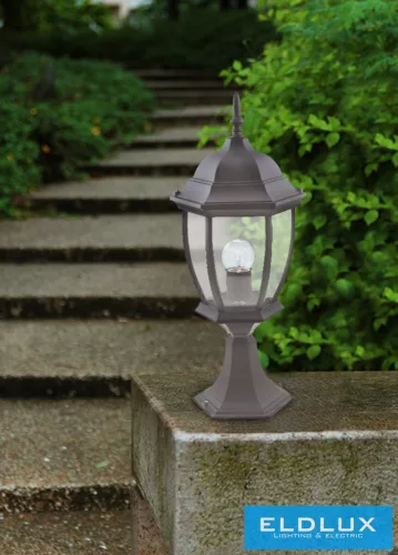 UNIVERSO Kültéri kerti lámpa 1xE27 Max.60W IP55 szürke D175x480mm